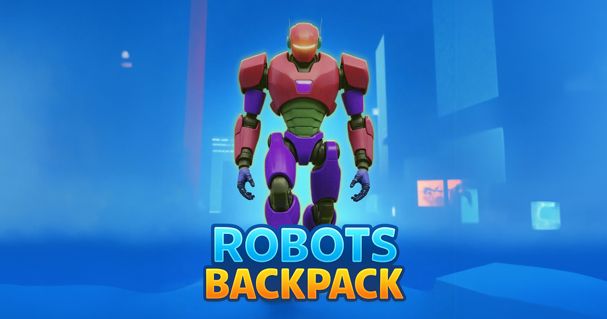 Robots Backpack Cover